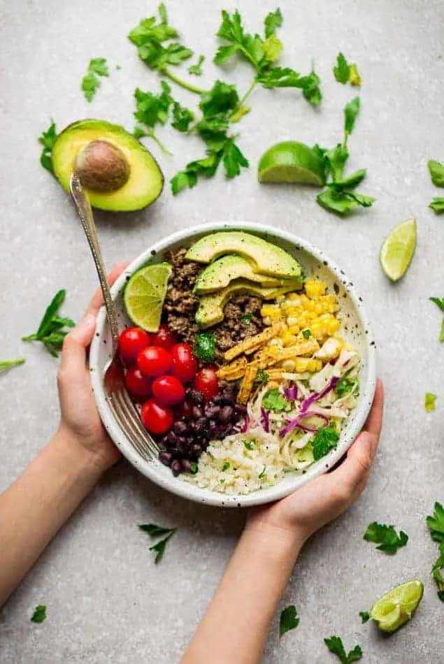 Healthy Low Carb Burrito Bowls - Kirbie's Cravings