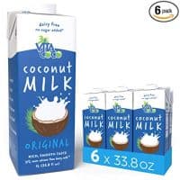 Vita Coconut Milk, Unsweetened Original - Plant Based, Dairy Free Milk Alternative - Gluten Free, Soy Free.