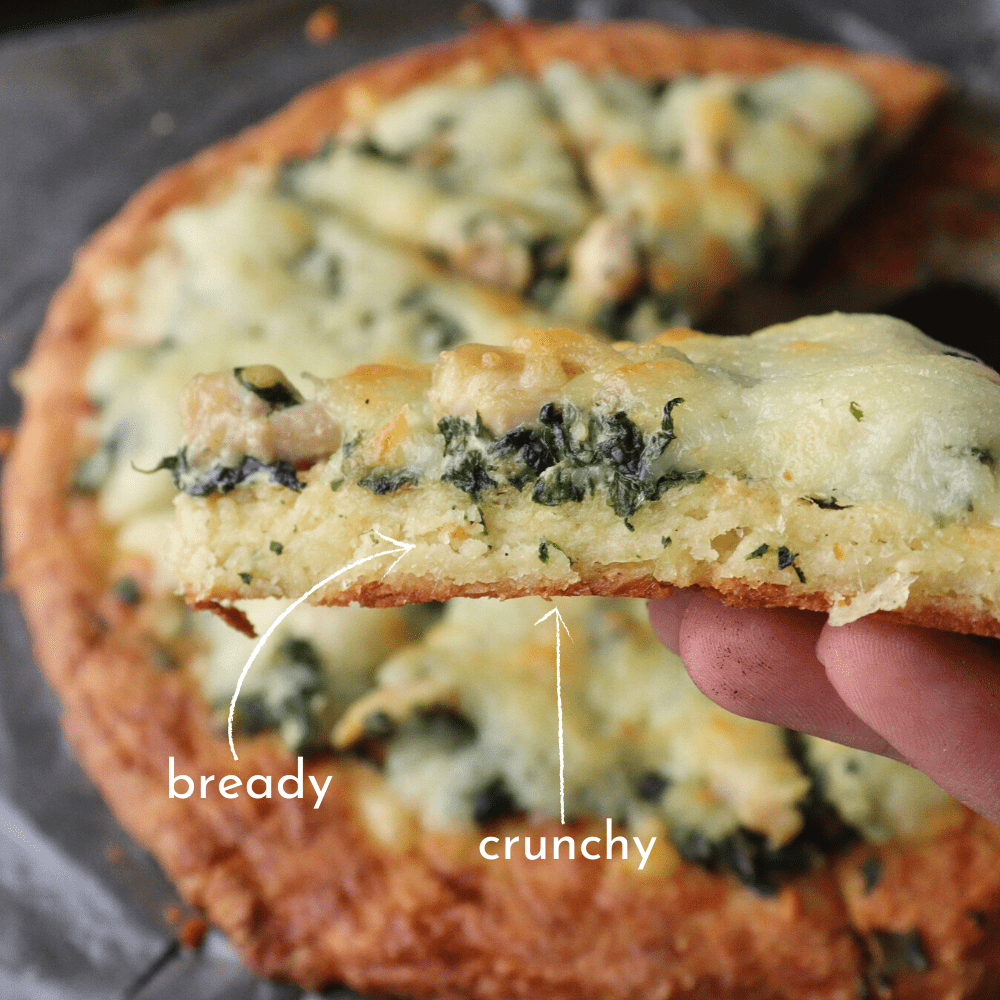 low-carb-chicken-spinach-cream-cheese-pizza-slice-side-shot-thehealthcreative